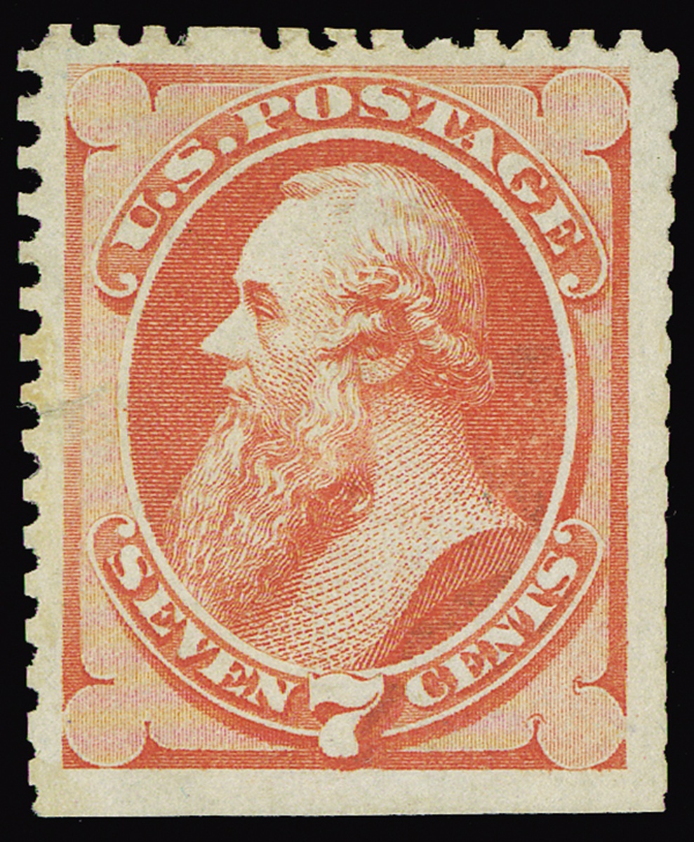 103 - #171, 7c Reddish vermilion special printing, without gum as issu...