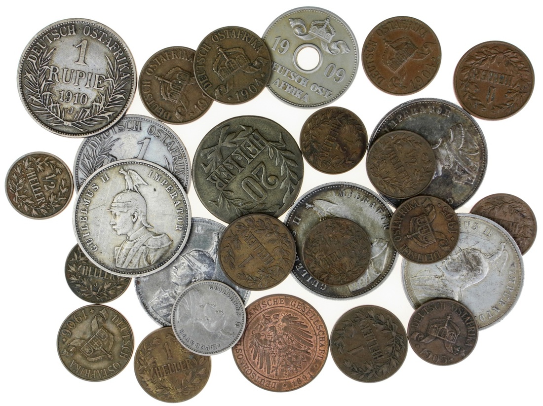 578 - German East Africa, silver coins (8), Rupies (7), 1891, 1897, 19...