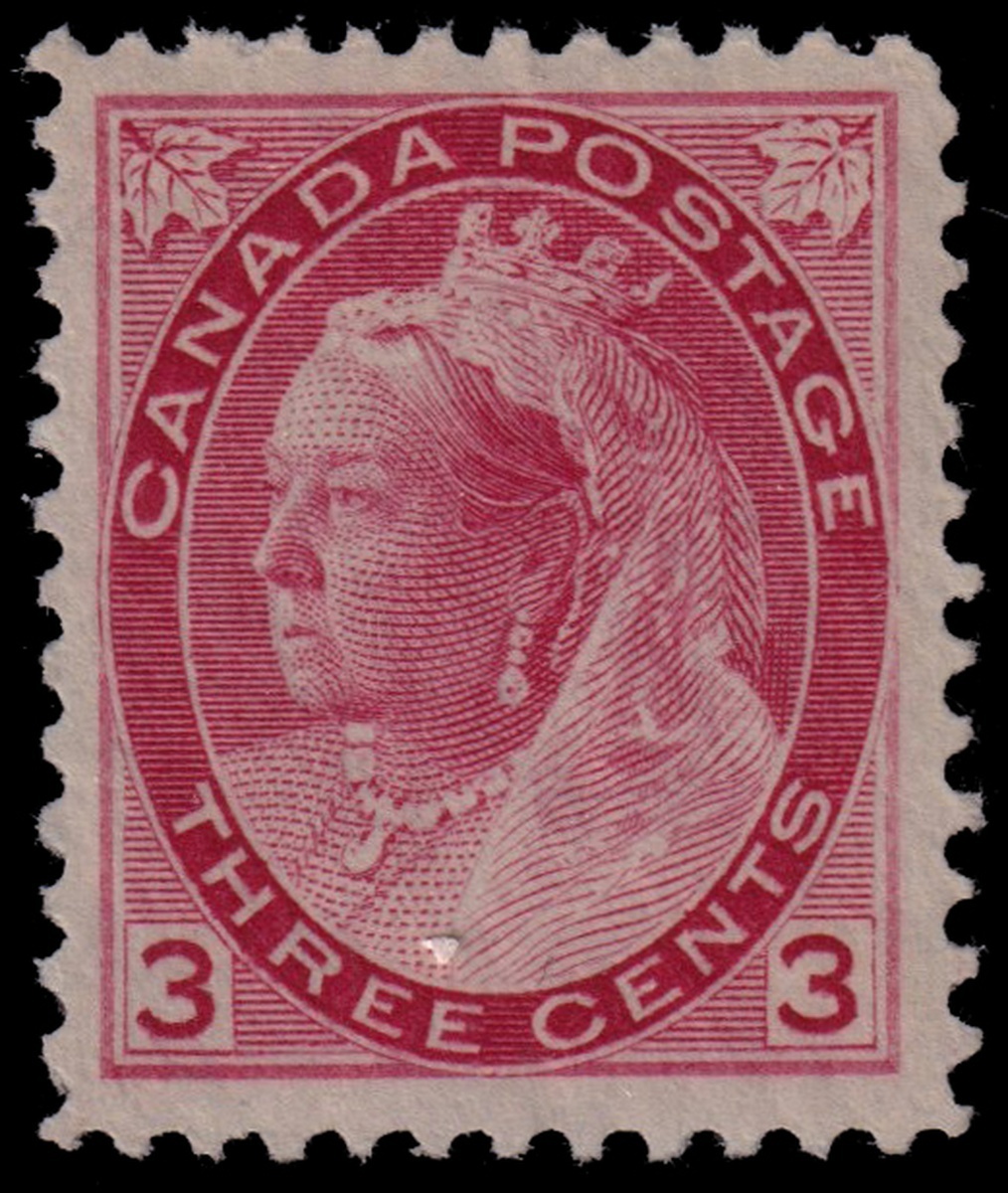 95 Canada 1898 3c Carmine Numeral Never Hinged Subtle Diagonal Gum 95-canada-1898-3c-carmine-numeral-never-hinged-subtle-diagonal-gum