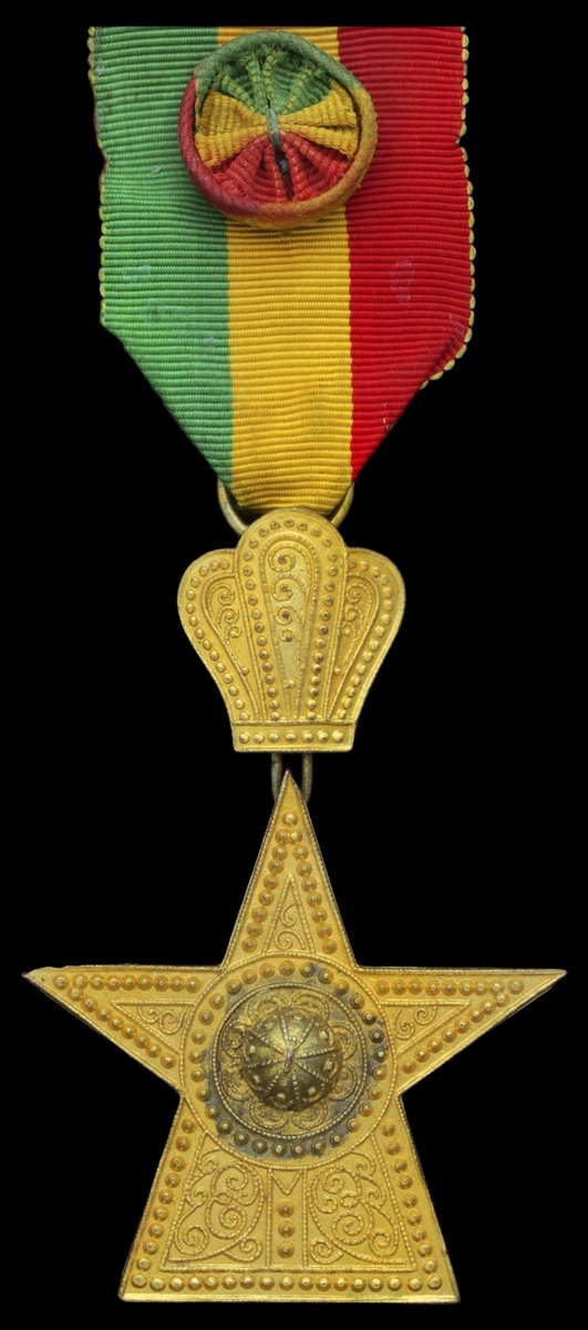 1025 - Ethiopia, Empire, Order of the Star of Ethiopia, Officer's Badge...