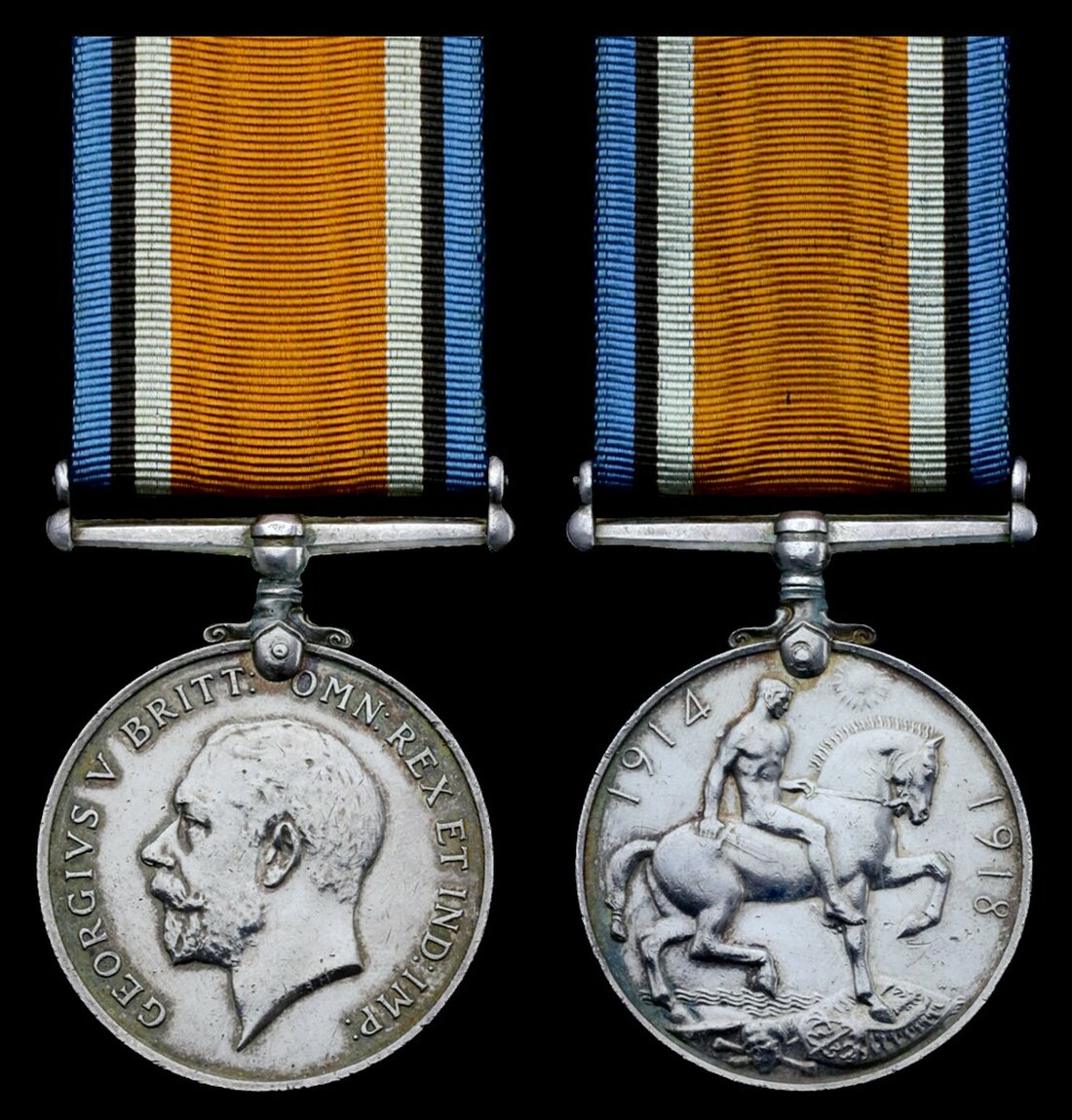 1055 - British War Medal 1914-20 (Eng. Lt. T. J. Thubrun. R.N.R.), cont...