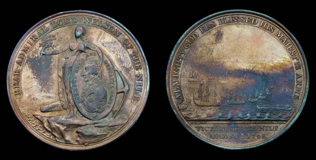 703 - Alexander Davison’s Medal for The Nile 1798, bronze, contact mar...