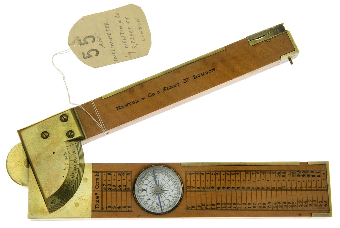 231 Inclinator by Newton & Co., Fleet Street, with working compass....
