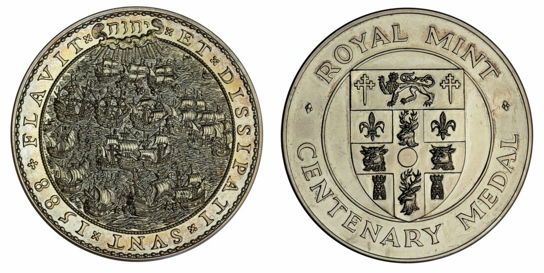 6238 400th Anniversary of the Spanish Armada 1988 AR Medal by