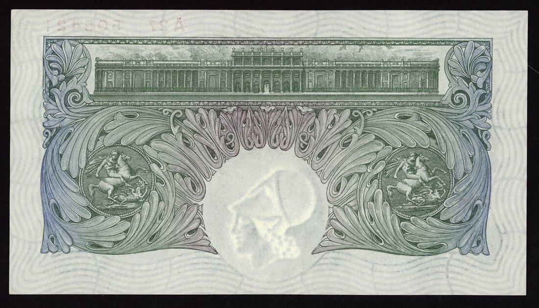 1326 - Bank of England, C.P. Mahon, £1, ND (1928), serial number A27 50...