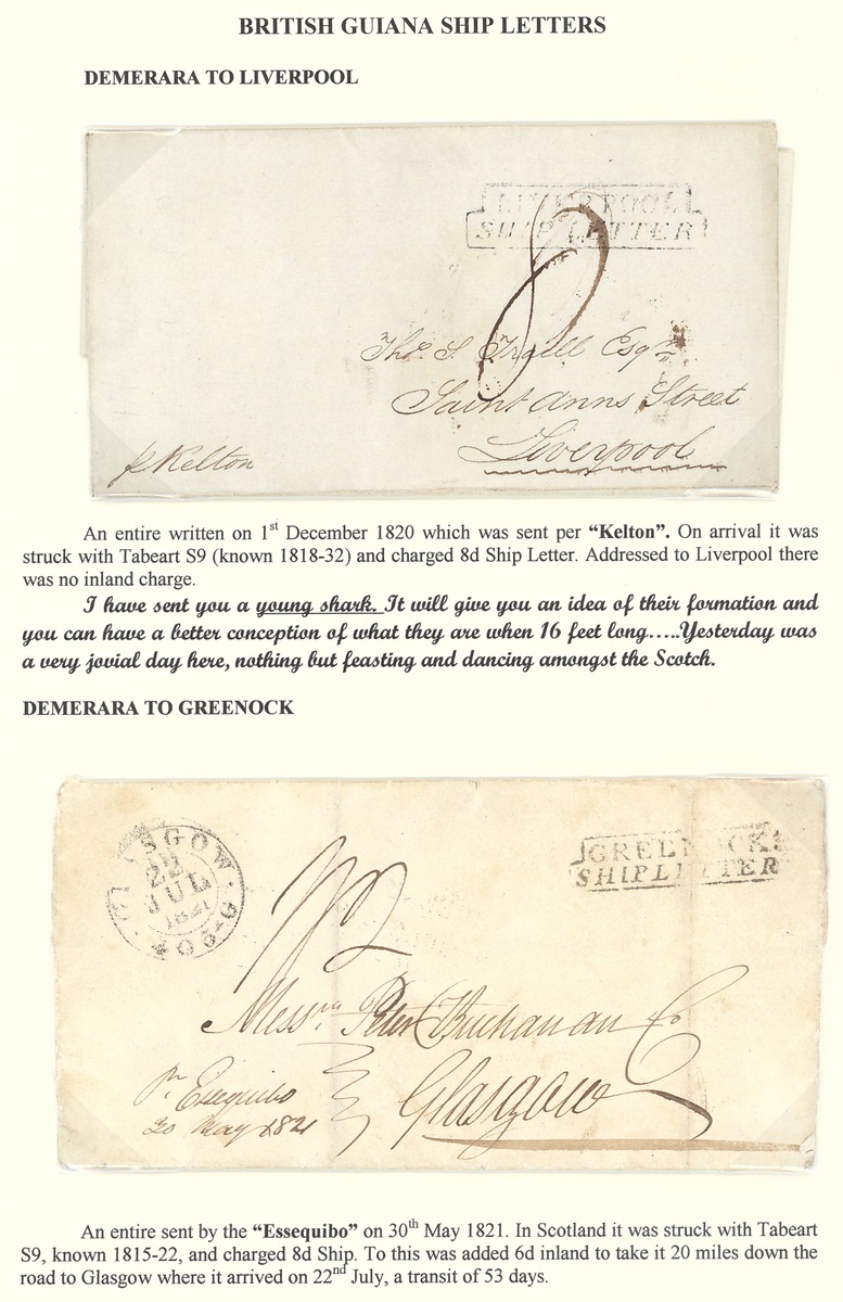 1227 - British Guiana Early Letters and Handstamps Demerara 1811 (9 Apr...