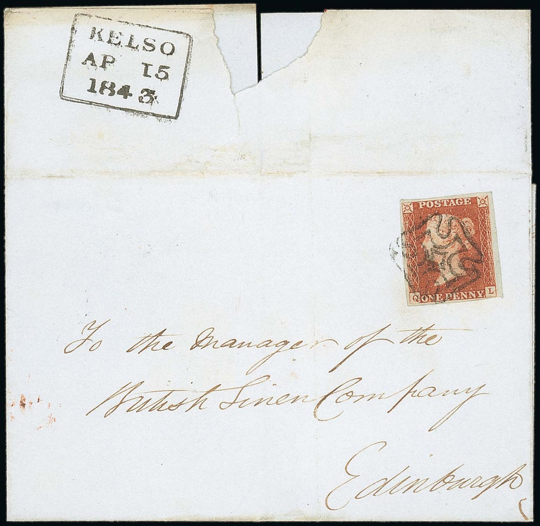 257 - Great Britain 1841-53 One Penny Red-Brown Plate 26: QL, with goo...