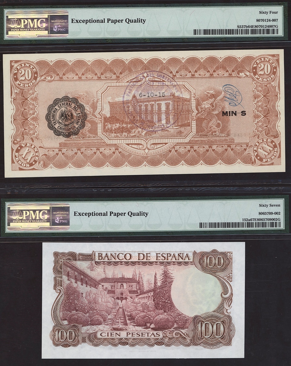 1925 - Mexico, 20 pesos, 1915, (Pick S537b, 152a),