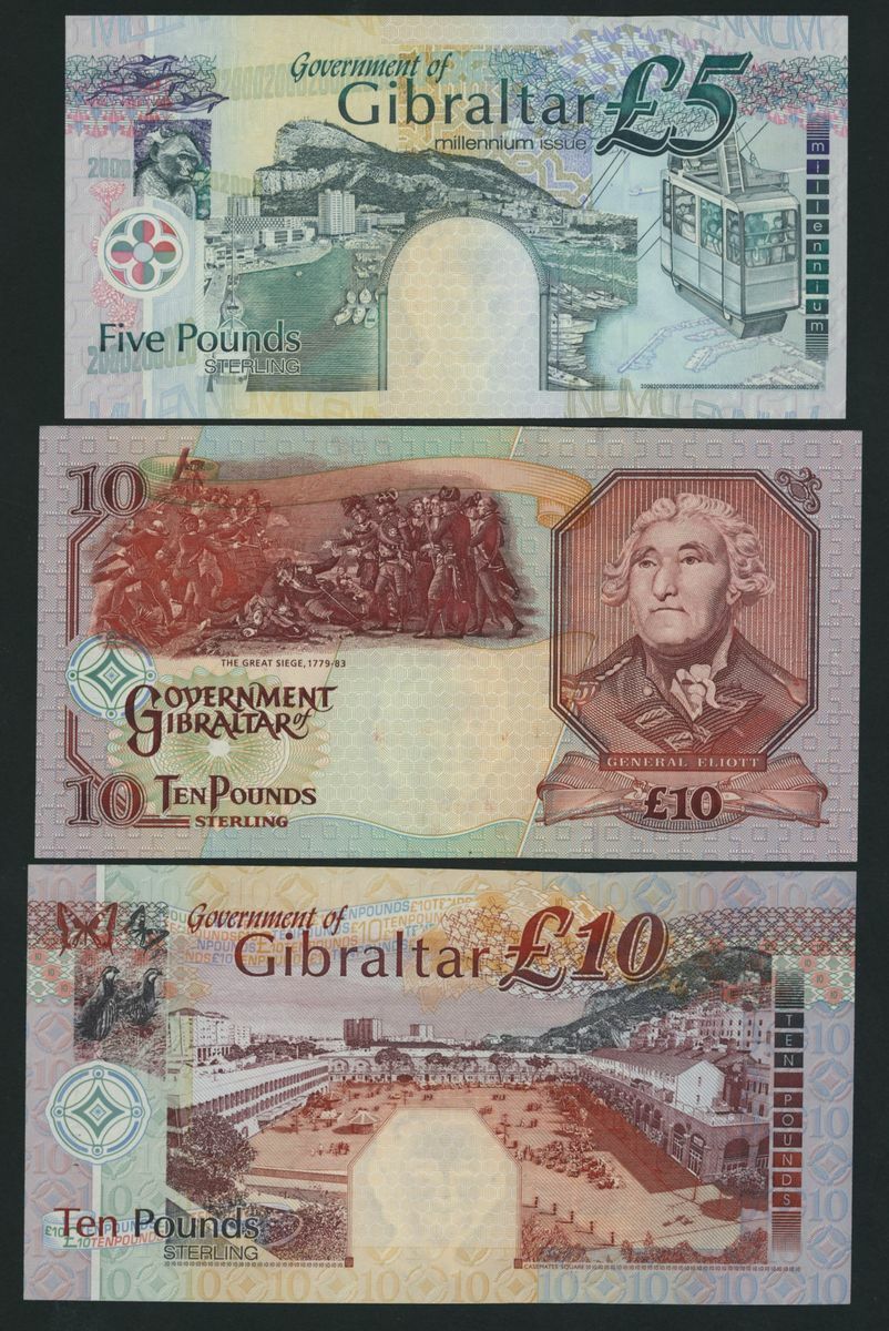 197 - Government of Gibraltar, [5 notes] £5, £10, £20, £50, 1995-2006,...