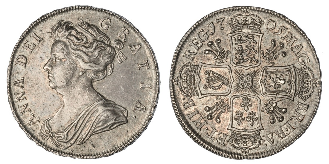 156 - England. Anne (1702-1714). Pre-Union coinage. Halfcrown, 1705. Q...