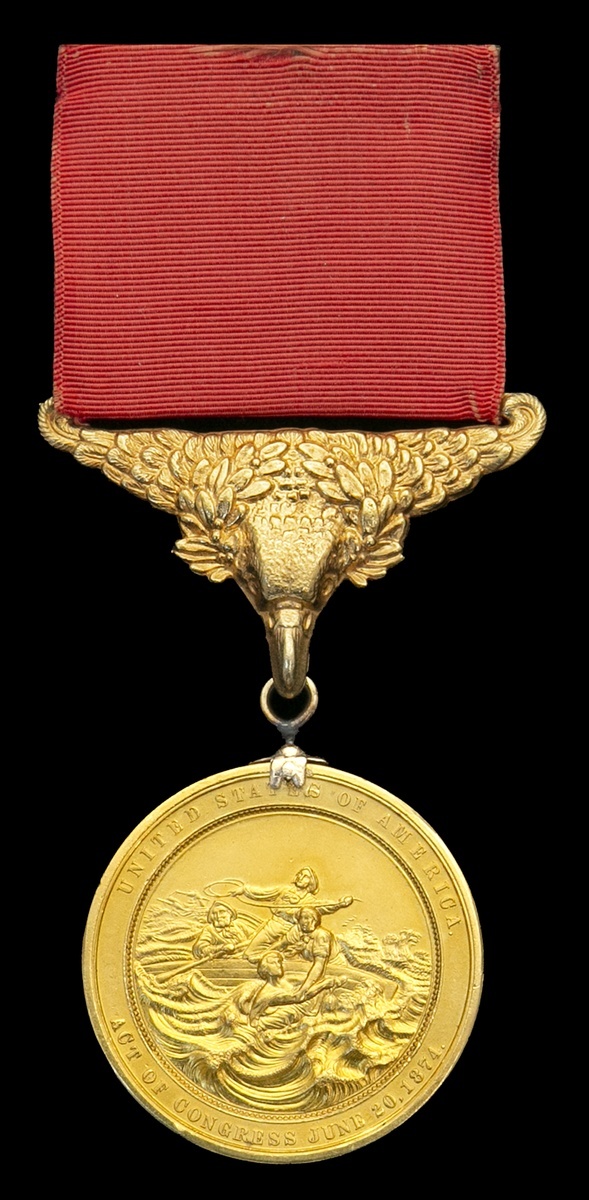 Gold life 2025 saving medal navy