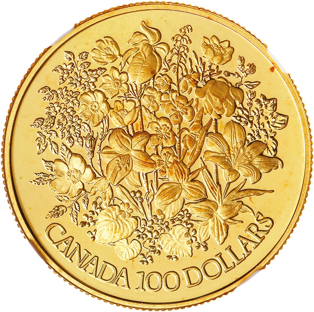 288 Canada Gold 100 Canadian Dollars 1977 Silver Jubilee Of Queen 