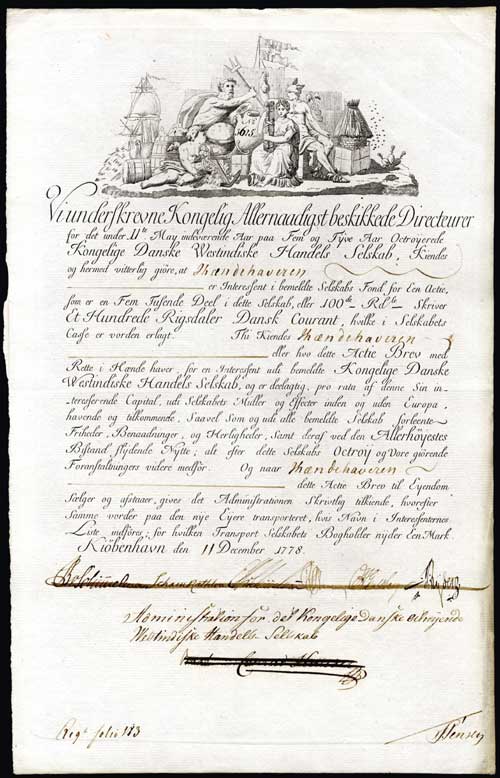 222 Kongelige Danske Westindiske Handels Selskab Danish West India 222 Kongelige Danske Westindiske Handels Selskab Danish West India
