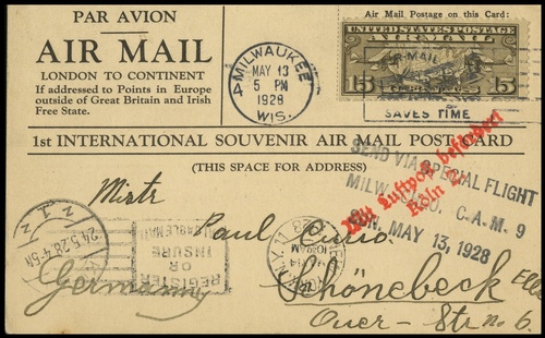 1913 St Paul MN Usa Picture Postcard Cover Early Aviation Fly With