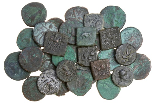 1211 - Kushan, Indo-Scythian & Indo-Greek, Copper Coins (30), Kushan (2...