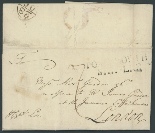 1140 - Barbados Early Letters and Handstamps 1774 (15 Aug.) entire lett...