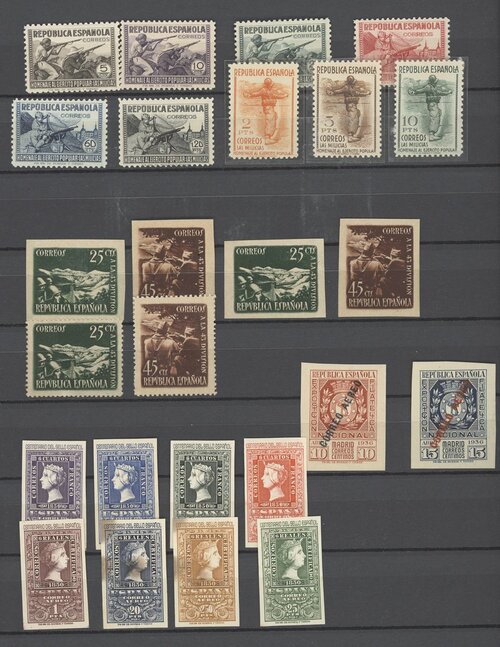 4644 - Spain Duplicated mostly mint selection housed in six stockbooks...