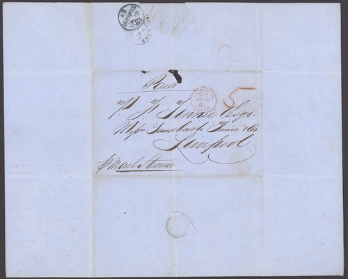 1234 - British Guiana Early Letters and Handstamps Demerara 1840 (31 Oc...