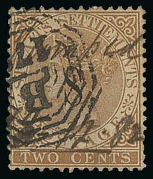 417 - Selangor 1882 (June) 2c. brown overprinted 