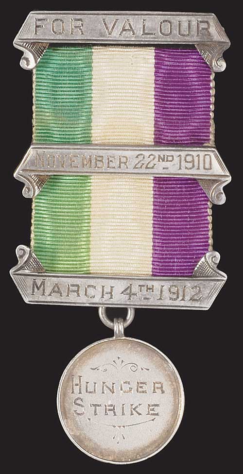 897 - The Suffragette Hunger Strike Medal with Two Date Bars to Miss E...