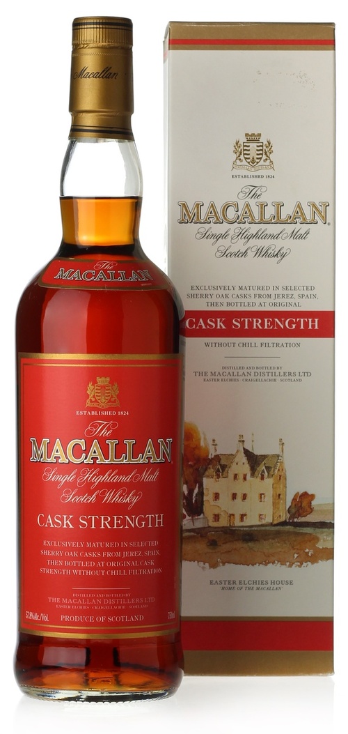 30 Macallan Cask Strength Red Label